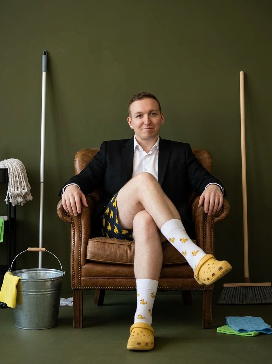 Quirky Luxury: мужской fashion-портрет с иронией