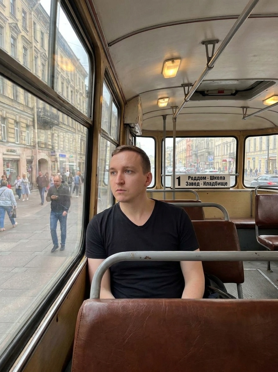 Мужчина в автобусе: от роддома до кладбища