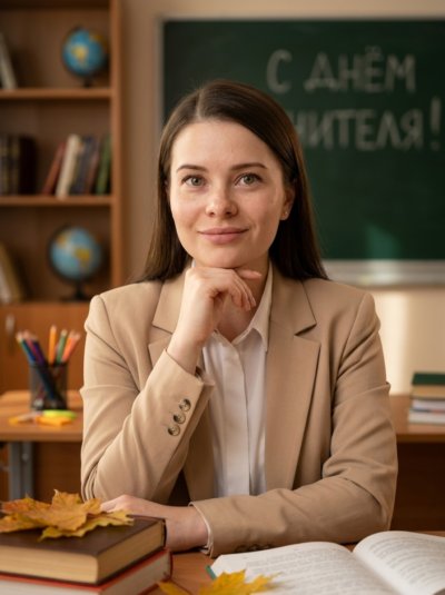 Тёплый портрет учительницы ко Дню учителя