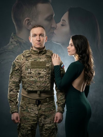 Двойная экспозиция: военный и возлюбленная