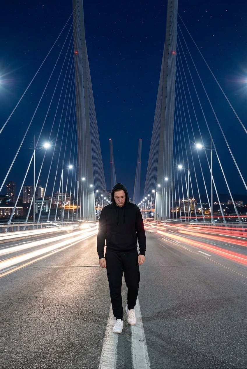 Мужчина на Русском мосту ночью: отчаяние и городская меланхолия