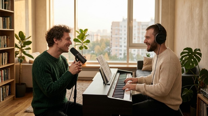 ИИ песни: примеры треков с вокалом по фактам о человеке